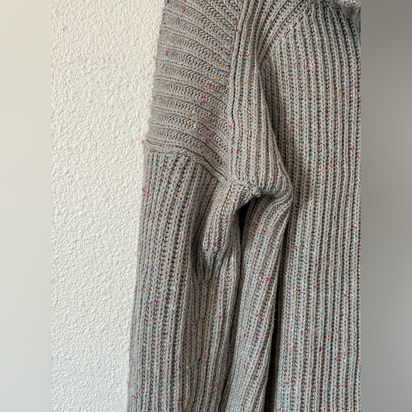 Free people Leo tunic sweater in silver gleam combo nwt sz XS - Picture 5 of 9